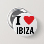 Ik hou van Ibiza icoon Ronde Button 5,7 Cm (Voorkant /achterkant)