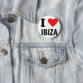 Ik hou van Ibiza icoon Ronde Button 5,7 Cm (In situ)