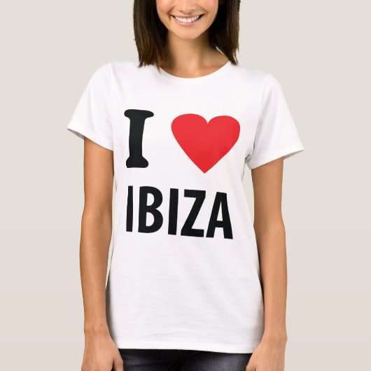 Ik hou van Ibiza icoon T-shirt (Voorkant)