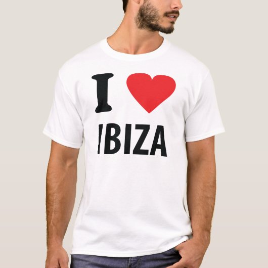 Ik hou van Ibiza icoon T-shirt (Voorkant)