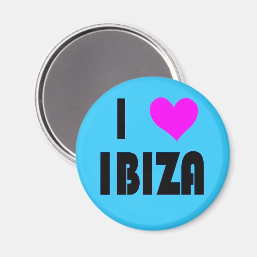 Ik hou van Ibiza magneet (Voorkant / Achterkant)