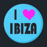 Ik hou van Ibiza magneet<br><div class="desc">Ik hou van magneten van Worldgoods. Bezoek de winkel voor meer van je favoriete plekken. Onthoud dat het mogelijk is voor u om de achtergrondkleur van de magneten aan te passen aan u. Label en koop direct bij Worldgoods voor de beste koopjes.</div>