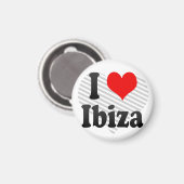Ik hou van Ibiza, Spanje. Me Encanta Ibiza, Spanje Magneet (Voorkant / Achterkant)
