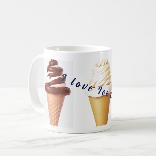 Ik hou van Ice Cream Koffiemok (Voorkant links)