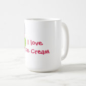 Ik hou van Ice Cream Koffiemok (Voorkant rechts)