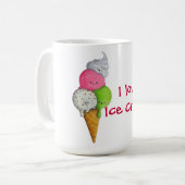 Ik hou van Ice Cream Koffiemok (Voorkant links)