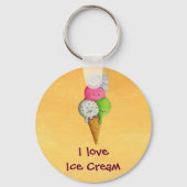 Ik hou van Ice Cream Sleutelhanger (Voorkant)