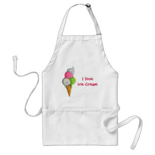 Ik hou van Ice Cream Standaard Schort