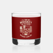Ik hou van ICE Patriottisch Conservatief Whisky Glas (Voorkant)