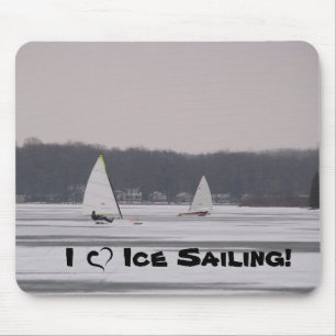 Ik hou van Ice Sailing! mousepad Muismat