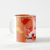 Ik hou van Icies... Tweekleurige Koffiemok (Voorkant links)
