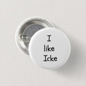 Ik hou van Icke-toets Ronde Button 3,2 Cm (Voorkant /achterkant)