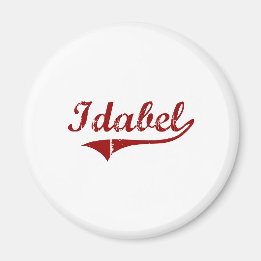 Ik hou van Idabel Oklahoma Magneet (Voorkant)