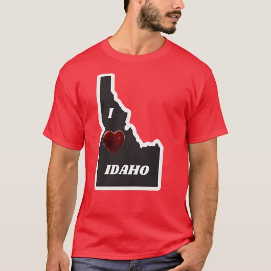 Ik hou van Idaho 1 T-shirt (Voorkant)