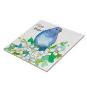 Ik hou van Idaho Bluebird Syringa Wildflower Tegeltje (Zijkant)