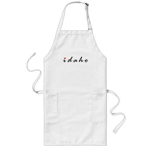 Ik hou van Idaho Lang Schort (Voorkant)