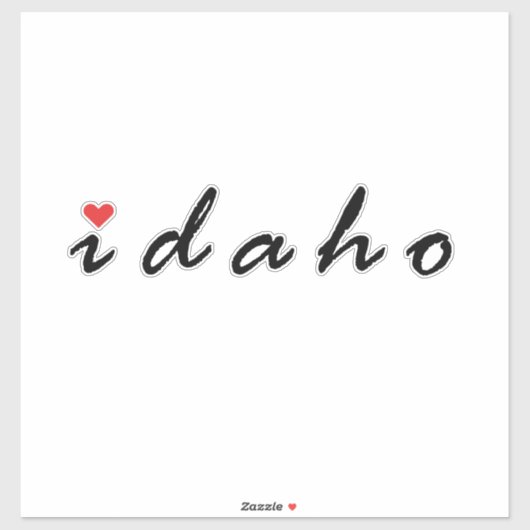 Ik hou van Idaho Sticker (Vel)