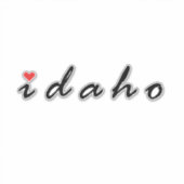 Ik hou van Idaho Sticker (Voorkant)