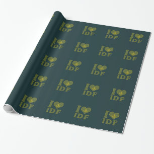 Ik hou van IDF - Israëlische defensie strijdkracht Cadeaupapier