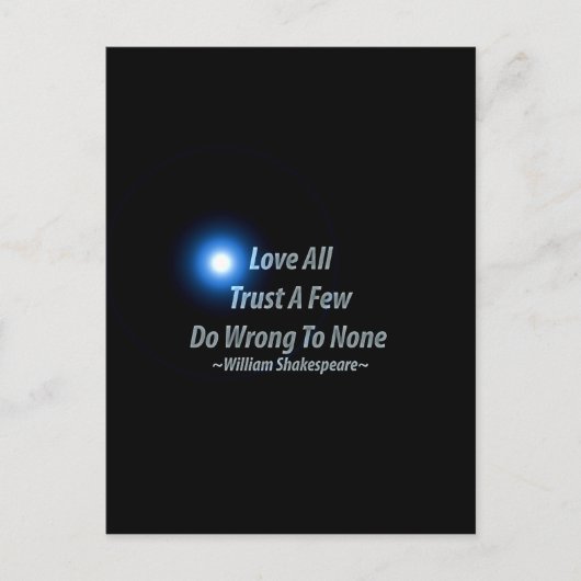 Ik hou van iedereen die vertrouwen heeft dat een p briefkaart (Voorkant)