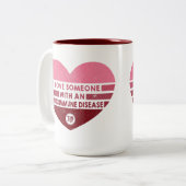 Ik hou van iemand [Autoimmune] Tweekleurige Koffiemok (Voorkant links)