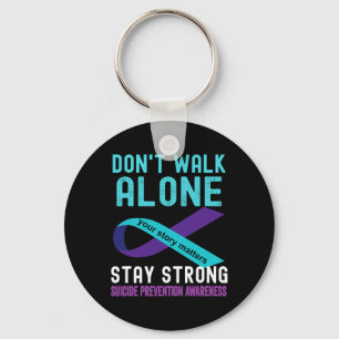 Ik hou van iemand die Blauwgroen-Paarse zelfmoord  Sleutelhanger