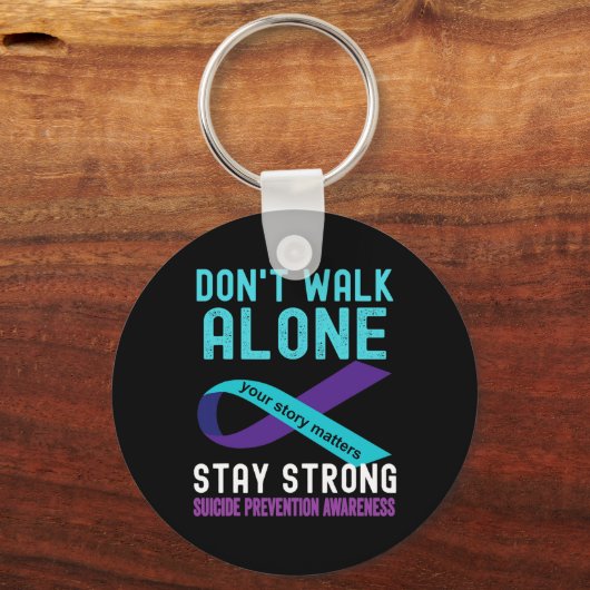 Ik hou van iemand die Blauwgroen-Paarse zelfmoord  Sleutelhanger (Achterkant)