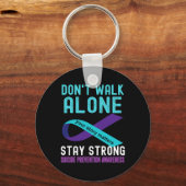 Ik hou van iemand die Blauwgroen-Paarse zelfmoord  Sleutelhanger (Voorkant)