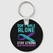 Ik hou van iemand die Blauwgroen-Paarse zelfmoord  Sleutelhanger (Achterkant)