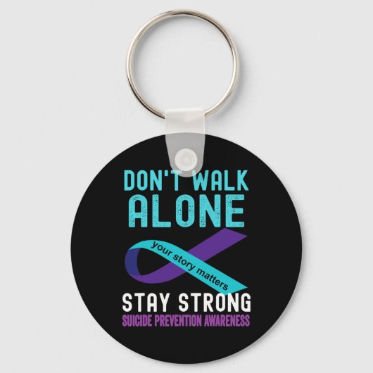 Ik hou van iemand die Blauwgroen-Paarse zelfmoord  Sleutelhanger (Achterkant)