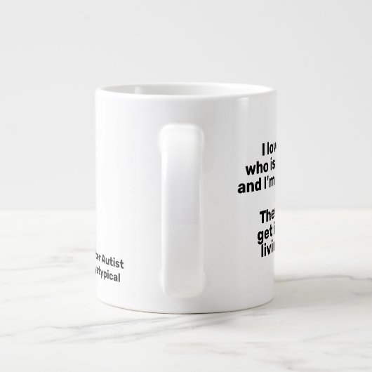 Ik hou van iemand die neurotypische mok is (Achterkant)