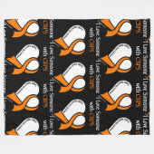 Ik hou van iemand...hart/lint...CRPS Fleece Blanke Deken (Voorkant (Horizontaal))