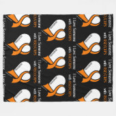 Ik hou van iemand...hart/lint...RSD/CRPS Fleece Deken (Voorkant (Horizontaal))