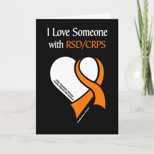 Ik hou van iemand...hart/lint...RSD/CRPS Kaart (Voorkant)