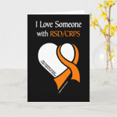 Ik hou van iemand...hart/lint...RSD/CRPS Kaart (Gele Bloem)