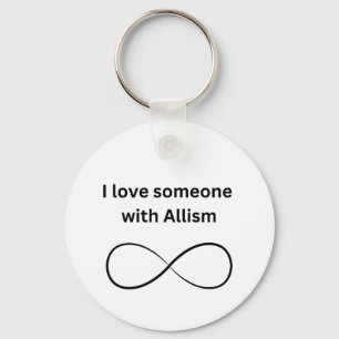 Ik hou van iemand met allisme sleutelhanger