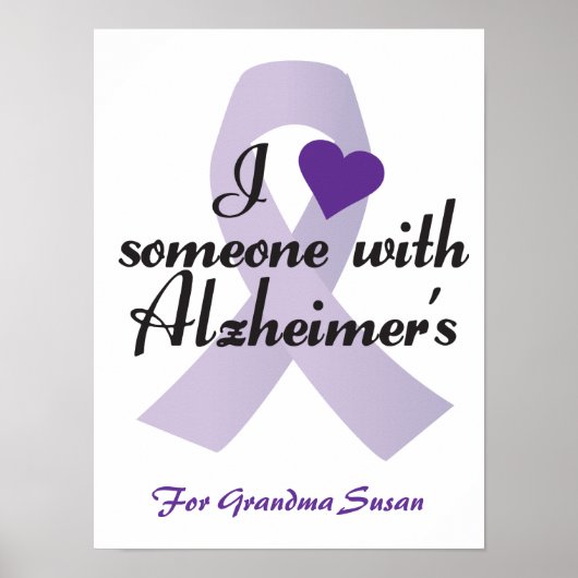Ik hou van iemand met Alzheimer Poster (Voorkant)