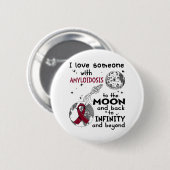 Ik hou van iemand met Amyloïdose Bewustheid Ronde Button 5,7 Cm (Voorkant /achterkant)