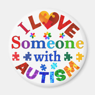 Ik hou van iemand met AUTISM Magneet