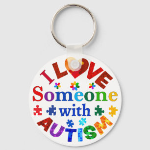 Ik hou van iemand met AUTISM Sleutelhanger