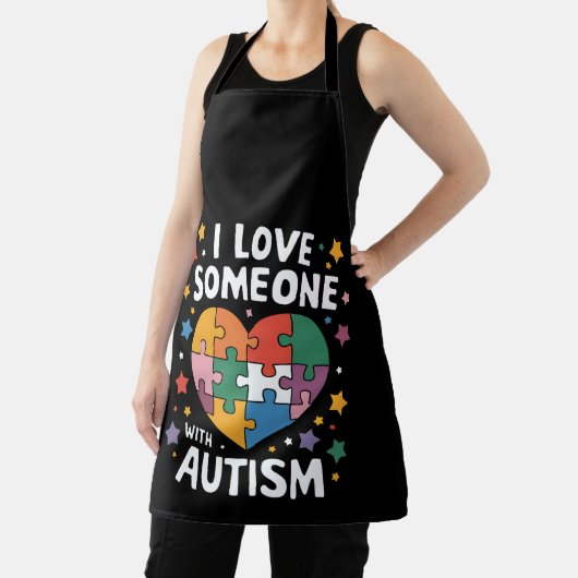 Ik hou van iemand met Autisme Autistic Awareness Schort (Insitu)