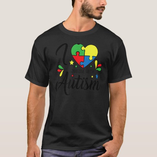 Ik hou van iemand met Autisme Awareness Costume T-shirt (Voorkant)