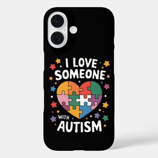 Ik hou van iemand met autisme, bewustzijn van auti Case-Mate iPhone case (Achterkant)