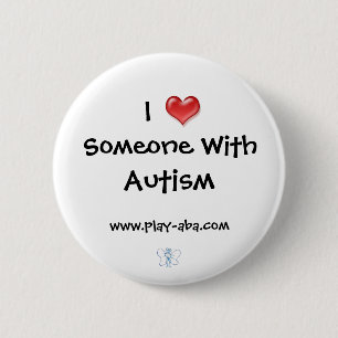 Ik hou van iemand met autisme Button
