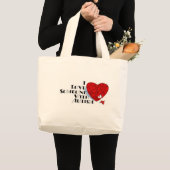 Ik hou van iemand met autisme grote tote bag (Voorkant (product))