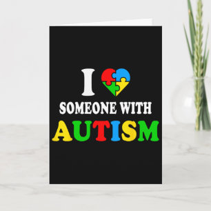 Ik hou van iemand met autisme Ik Hart Autisme Neur Kaart