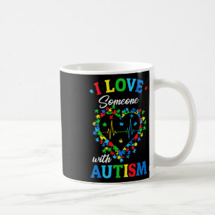 Ik hou van iemand met Autisme Man Women Kind Koffiemok