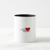 Ik hou van iemand met autisme mok met twee toonton (Midden)