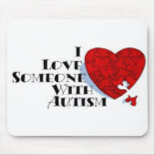 Ik hou van iemand met autisme muismat (Voorkant)