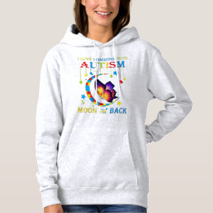Ik hou van iemand met autisme naar de manen en ter hoodie